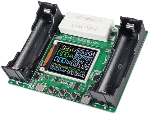 1PACK 18650 Lithium Battery Capacity Tester Module MAh MWh Digital Battery Power Detector Module 18650 Battery Tester Type-C