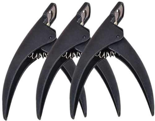 Didiseaon 3 Pz Taglio delle unghie strumento per unghie francese tagliaunghie tipo u forbicine per unghie professionali fake nails manicure con trimmer tagliaunghie in acciaio inossidabile
