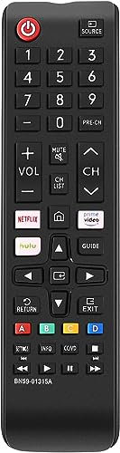 Universal Remote Control for Samsung TVs – Compatible with Samsung Smart TV, LED, LCD, HDTV, 3D Series – No Setup Needed – Netflix, Prime Video, Hulu Shortcut Keys