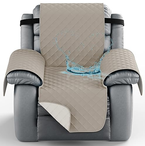 Copri Poltrona Relax Reclinabile Copertura per Poggiatesta Divano Sofa Cover Copripoltrona Trapuntato Impermeabile Universale Copridivano Laterali E Fascia Elastica,per Reclinabile(2128,1 SEATER-S 22