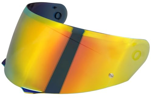 JQF Gear Motorradhelm Visier für HJ33/i90/i91 | Helmvisier Motorrad Windschutz Helm Objektiv Visier Vollgesichts,Helmvisiere Zubehör Ersatz
