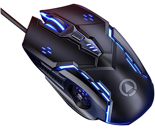 FUNNETOYU Souris d'Ordinateur Muette USB 3200 Dpi ABS, 6D à Réglage Rapide | Compatibilité Écran Large, Prise en Main Confortable, Lumière Respirante, Blanc, 1 Pièce