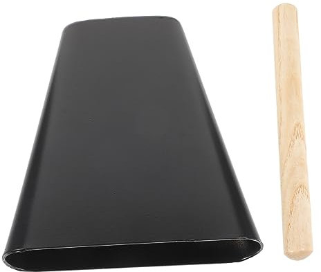 INOOMP Cloche à Vache Métal avec Bâton pour Percussion Batteries Et Accessoires De Musique