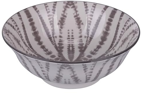 The Grey Lot de 6 grands bols ronds en porcelaine, 1200 ml