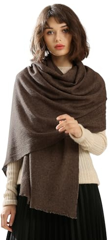 NUOHEMULE Cashmere Shawl Wraps for Women, Pashmina for Women Travel Wrap Cashmere Scarf for All-Season, Merino Wool Blanket