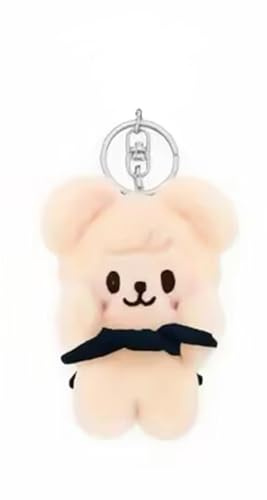 FiveMileBro Stray Kids SKZoo Portachiavi magnetico in peluche, 10 cm, « ATE » con fibbia magnetica, bel zaino e portachiavi per i fan di STAY, cane, 10 cm