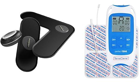 TensCare Perfect TENS+ Kabelloses EMS-Gerät. Innovative Dualtherapie mit TENS und EMS für wirksame Schmerzlinderung und effektive Muskelrehabilitation.