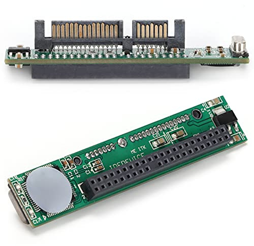 Brrnoo Adaptador de Disco Duro, Adaptador de Tarjeta de Transmisión a 2.5 Pulgadas 44 Pin Portadoras Portátiles IDE IDE Impulso Hembra a 7+15 Pin Converter Masculino