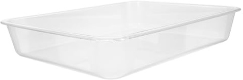 DECORNIJIA Acrylglas Tablett Transparent Rechteckig 12.60X9.84In Multifunktions-Nahrungsmittelplatte KnöDelhalter Lebensmittelablage rutschfest FüR KüChe Und Haushalt