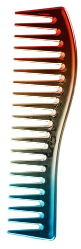 Peigne à Dents Larges en Forme de S, Peigne de Coiffage Pour Hommes, Convient Aux Cheveux Lisses et BoucléS, Outil de Coiffure Professionnel