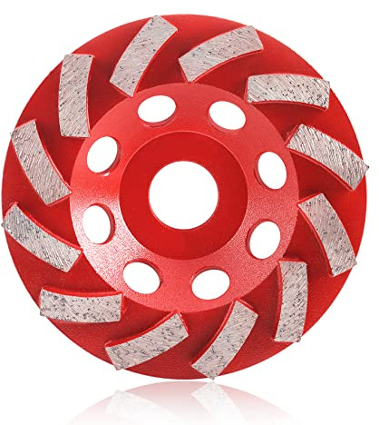 SHDIATOOL Diamant Schleiftopf 115mm Geschweißt Turbo Diamanttopfschleifer Schleifscheibe für Beton Mauerwerk Granit Marmor Naturstein