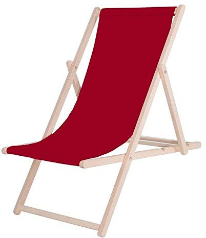 4myBaby GmbH - Liegestuhl | Gartenliege aus Holz | Strandstuhl tragbar und leicht | Klappbarer Relaxstuhl mit 3-stufig Verstellbarer Rückenlehne | in Mehreren Farben erhältlich