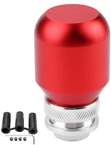 EBTOOLS Perilla de Cambio de Engranaje del Automóvil, Perilla Manual de Modificación Universal Palanca de Cambio del Cambio de Velocidades Palanca(Rojo)