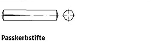 KS Tools - Perno per intaglio ISO 8745 1.4305 2 x 14 in acciaio INOX A 1, 100 pezzi