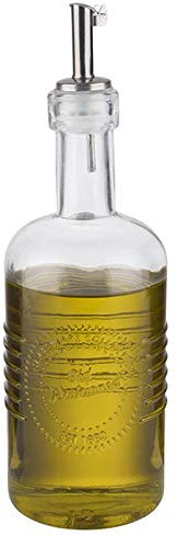 APS 40511 vinäger- och oljeflaska, Ø 7 cm, H: 22 cm, 350 ml, behållare av glas, pip med lock av