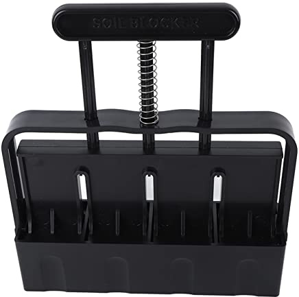 Pssopp Soil Blocking Tool Soil Block Maker 4 Cells Top Hill Soil Blocker Quad Soil Blocker Set for Outdoor Garden Seed Plants