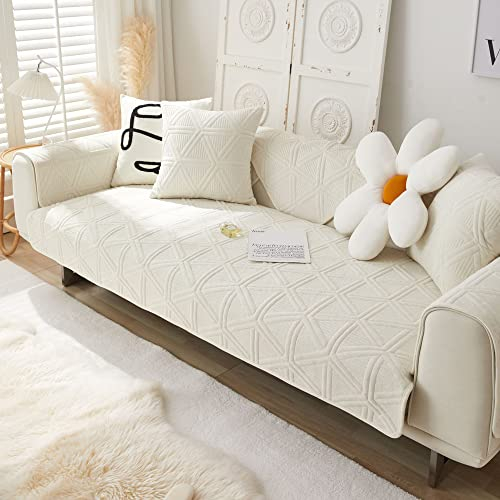 WYJHNLBEDC Sofa/Couch überzug, Sofabezug L Form/U Form/Ecksofa 3/2/1 Sitzer, Sofa überwurfdecke, Warmer Super Weicher Samt Sofaschoner Decken rutschfest, Sofaschutz Decke Hund Kratzschutz Katze