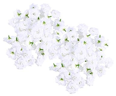 MUCKLILY 200 STK künstliche Rosenblüte Seidenblumen in Loser Schüttung Blumendekoration selber Machen Hochzeitsdekoration künstliche Blumen Golddekor gefälschte Rose die Blumen