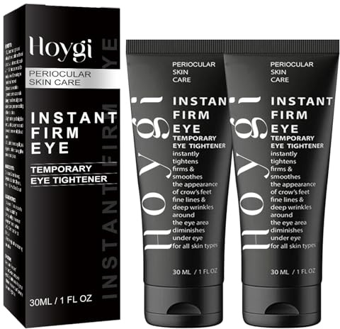 2 Stück Instant Firm Eye Cream, mit Hyaluron & Kollagen, Instant Firm Eye Tightening Cream, gegen Augenringe und Tränensäcke, Falten, Schlupflider und Schwellungen，Zufällige Lieferung
