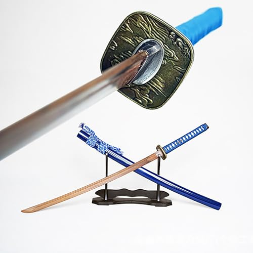 HJHUUA Handgefertigtes Bokken 104 cm,schweres Holz-Anime-Holzschwert,Holz-Katana mit Massivholzscheide,für Cosplay,Dekoration,Weihnachten,Halloween,Kendo,Ausstellen,Sammeln,Kampfsport