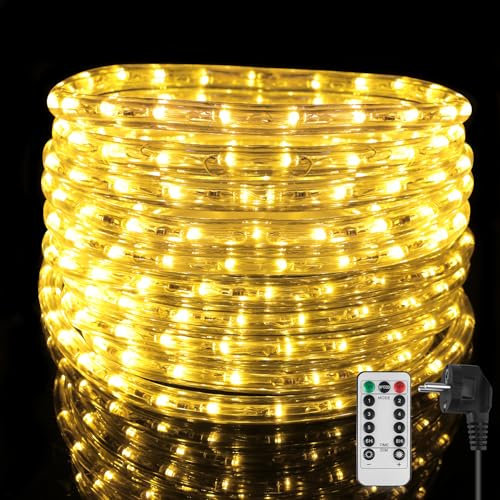 kefflum Tubo de LED Manguera,36 LEDs/M Tiras LED Manguera LED de Tira de Manguera Exterior e Interior,Impermeables IP65 Luces LED,Decoración para Navidad,Fiesta,Boda,Patio,Jardín,Festival (6M-NEW)