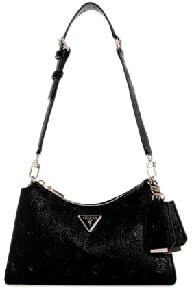 GUESS Cresidia Damen Schultertasche mit Reißverschluss oben
