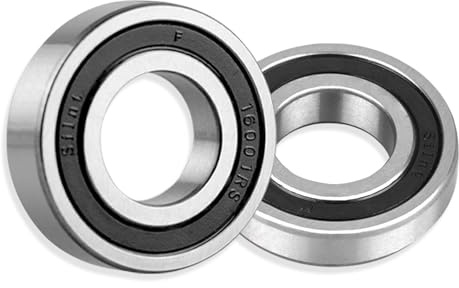 BAFANG 4 Pcs 16001RS Deep Groove Ball Bearings, 12mm x 28mm x 8mm, High Carbon Chrome Steel, Double Rubber Sealed Bearings, Compatible with BBS01, BBS02, and BBS03 HD Mid Drive Motors