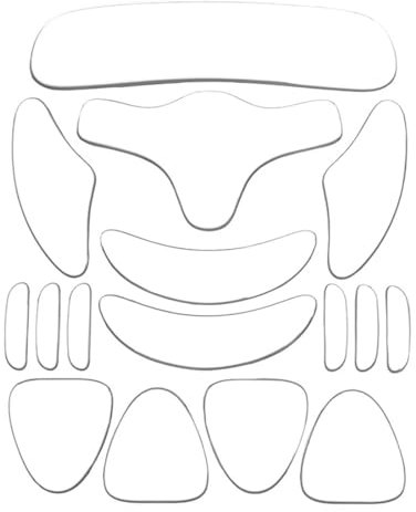 HQRKOTM 16 pezzi patch silicone antirughe viso riutilizzabile, torace, collo, cerotti in silicone che mantengono la pelle umida e morbida