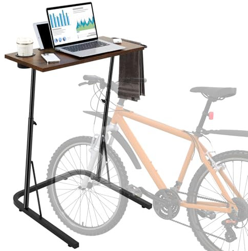 Weysat Walking Pad Desk,Adjustable Height Treadmill Desk, 31.5-47.2,Brown