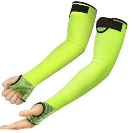 Manguitos protectores: mangas anticortes y antimordeduras con orificio para el pulgar | Protección de brazo cómoda y transpirable para jardinería, jardinería y agricultura