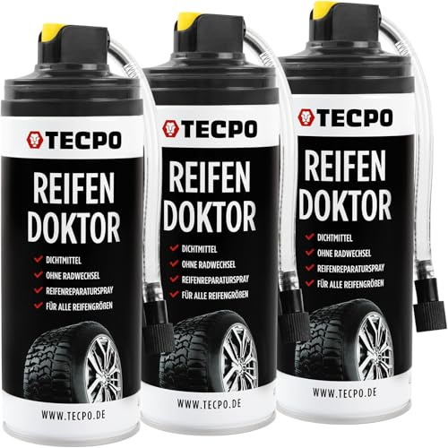 TECPO Sigillante per pneumatici, 3 x 400 ml