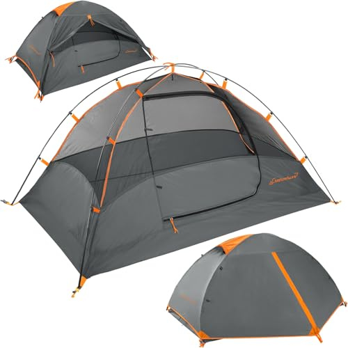 Clostnature Camping Zelt 1/2/3/4 Personen, Wasserdichtes Campingzelt | Leicht mit Kleinem Packmaß, Aluminiumgestänge, Windstabil, 3-4 Jahreszeiten Zelte, für Trekking, Outdoor, Wandern, Kuppelzelt