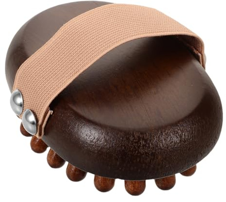 Handmassagebürste für Meridian Entspannung und Körperpflege | Handlich, Ergonomisch Geformt, Metall und Polyester Ergänzt, für Tägliche Pflege vor Schlafengehen