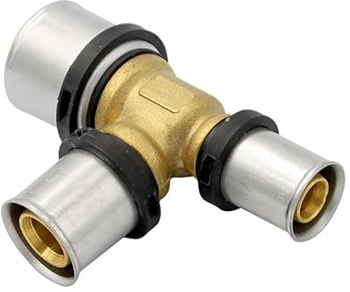 Pipetec Pressfitting T Stück 26x20x16 mm TH Kontur Verbundrohr, DVGW, TH-Profil