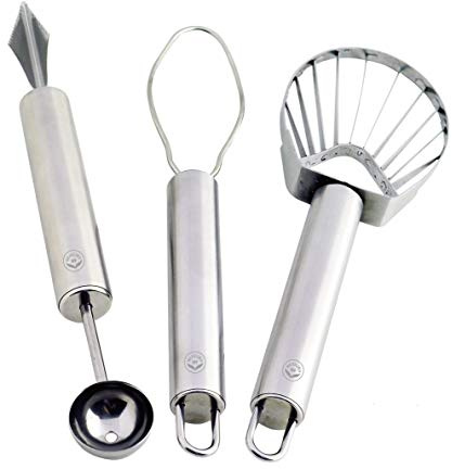 NewlineNY ustensiles de cuisine en acier inoxydable (helper de fruits 3 pcs)