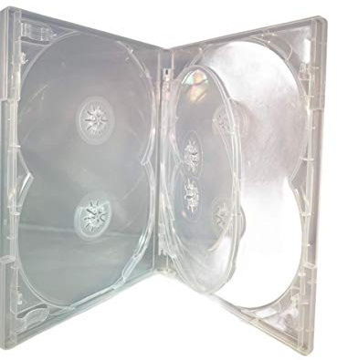 Amaray Dragon Trading DVD-Hülle für 6 CDs, transparent, Schaukeltablett, 20 cm hoch