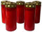 F.A.Dumont 3 or 4 Day Grave Lights Pk 5 - Red or White with Gold Lid (Red, 4 Day)