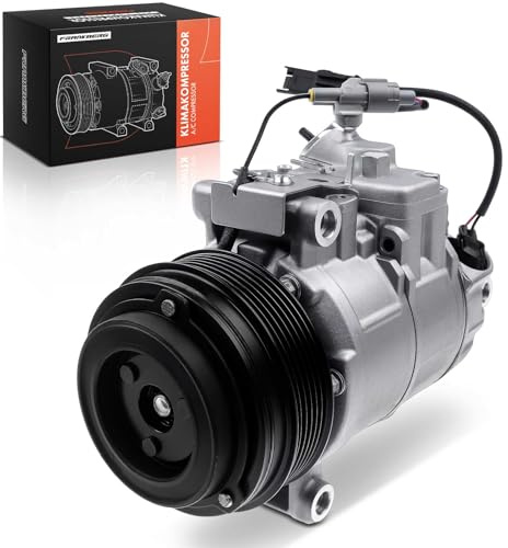 Frankberg Compresor de aire acondicionado con embrague, diésel | Compatible con: Autobús Vito W639, Viano W639, Serie 1 Convertible E88, Caja Sprinter 3-T B906, Sprinter 46-T Caja B906
