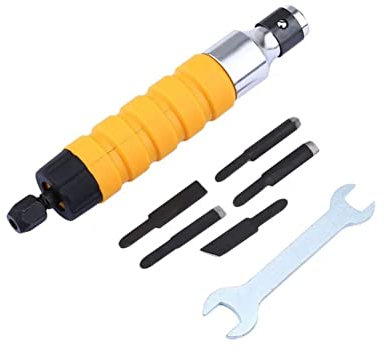 LMEIL Scalpello Elettrico Strumento per Intaglio, Scalpello Elettrico per Intaglio del Legno Macchina elettrica per Intaglio del Legno per Legno tenero 110-220 V (Host + 5 scalpelli + Albero)