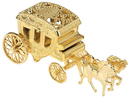 Gadpiparty Geschenkboxen Gastgeschenk Königliche Kutsche Favor Boxen Befüllbare Bonbonschachteln Kutsche Hochzeitsgeschenke Verpackung Box Für Hochzeiten Geburtstagsfeier Golden