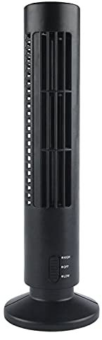HHUARI Mini Ventilateur USB Super Silencieux, Ventilateur De Bureau Électrique De Refroidissement par Air De Colonne USB D'école De Bureau Portable Universel - Noir The New