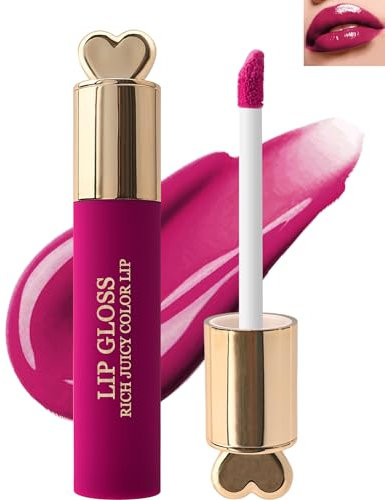 Rouge a levre Liquide longue tenue Waterproof, Haut pigmenté brillant à lèvres velours, anti-adhérent, No Transfert gloss à lèvres, Hydratant Glitter Lip Glaze Maquillage Cadeau pour Femmes filles-08#