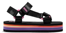 B&W Break&Walk Sandalias Plataforma Negro B&W - Sandalias verano mujer y niña cómodas (Negro/Talla 40)