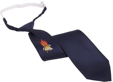 Zunftbedarfde Fertigbinder Krawatte Feuerwehr modern, Blau, Einheitsgröße