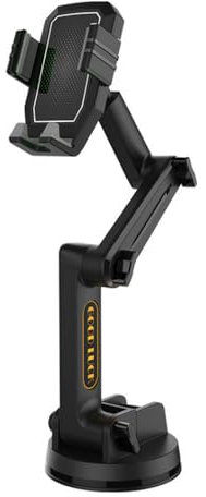 EIMZU Support de téléphone portable pour camion - Bras long - Support de téléphone portable pour camion - Col de cygne réglable - Super ventouse et stable - Pour smartphones