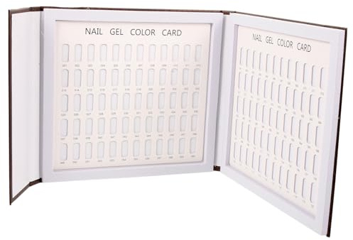 FRCOLOR Nuancier De Couleurs D’ongles 120 Pièces Format Livre Kaki Affichage Vernis Manucure Pédicure Salon Pratique