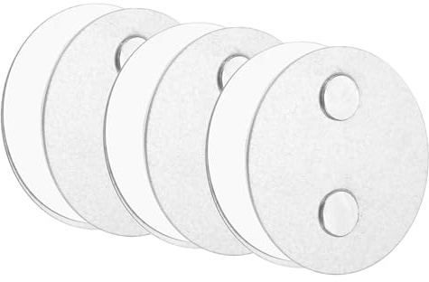 QUARKZMAN 3 Stück Rauchmelder Magnethalter mit Extra Starken Klebepads & 2-Fach Magneten Universal Magnethalterung Aufhängung zum Kleben 70mm Durchmesser für Rauchwarnmelder Feuermelder