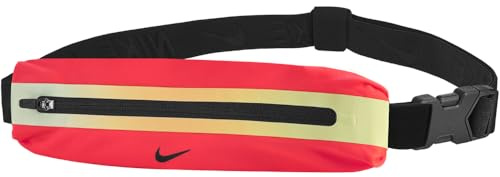 Nike Slim Waistpack 3.0 Laufgürtel Running Bauchtasche Jogging Gürtel für Smartphone Schlüssel Training Fitness Laufzubehör, Bright Crimson/Cave Purple, One Size