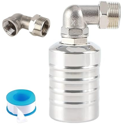 MAGIC SELECT Automatisches Schwimmerventil, 3/4 Zoll | Seitlicher Einlass, Wasserstandsregelventil, Für Schwimmbad, Wassertank, Edelstahl 304