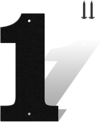 Lot complet de lettres de numéros de maison en métal résistant à la rouille - 15,2 cm - Résistants aux intempéries - Chiffres de 0 à 9 et lettres de A à Z en métal pour porte, portail, boîte aux